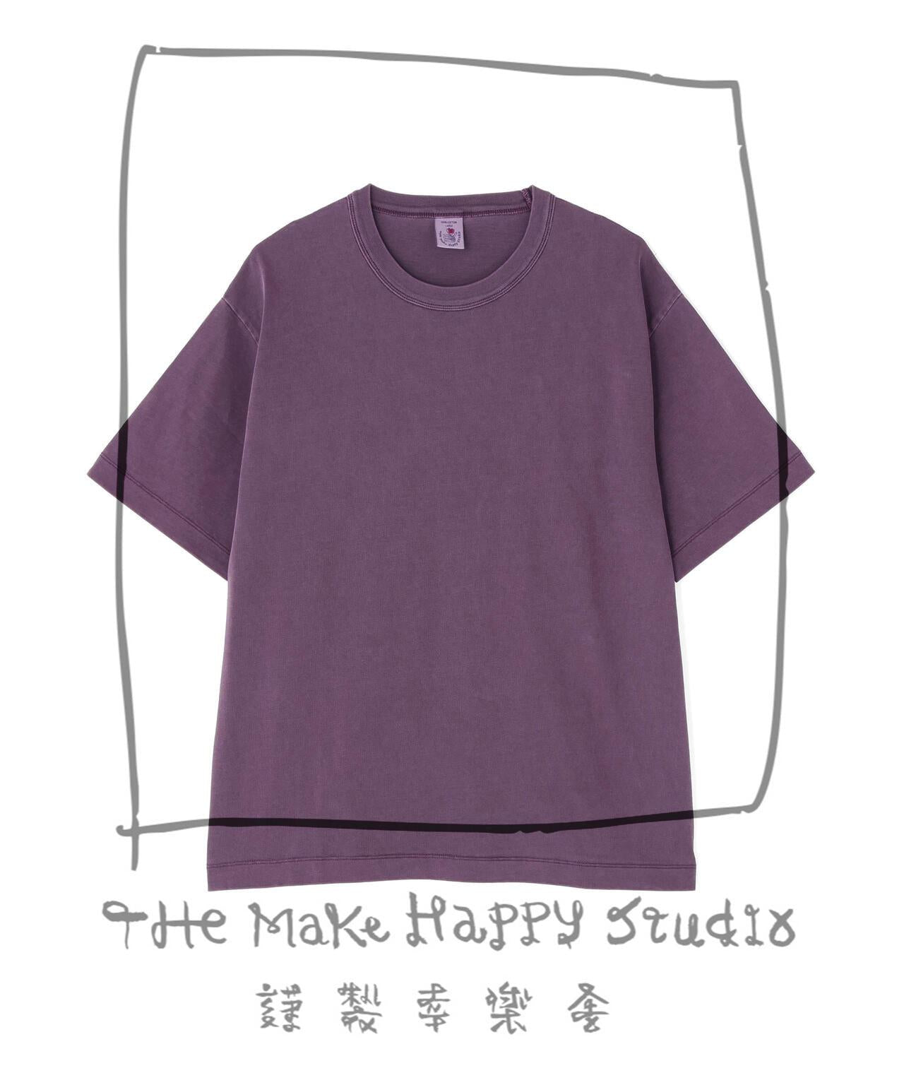 The Make Happy Studio CREWNECK PIGMENT TEE 圓領做舊染色T恤