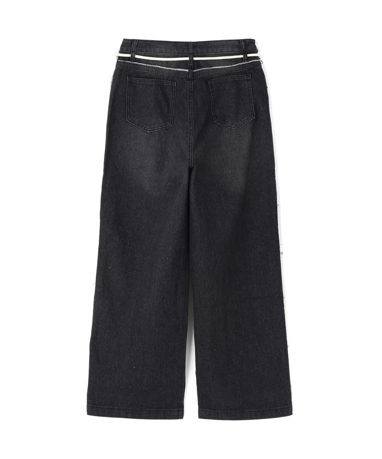 SIS/エスアイエス Side Fringe Denim Pants