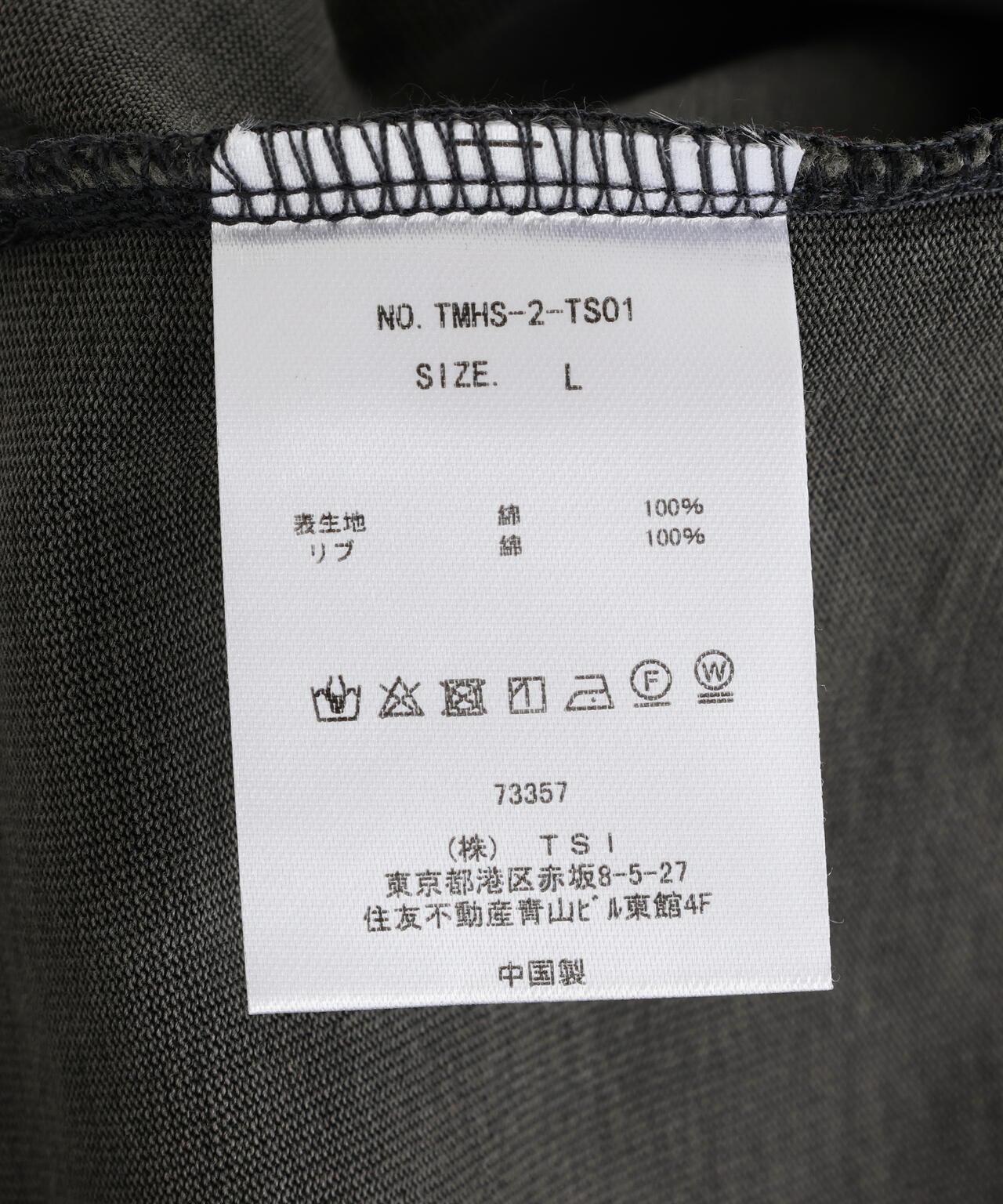 The Make Happy Studio CREWNECK PIGMENT TEE 圓領做舊染色T恤