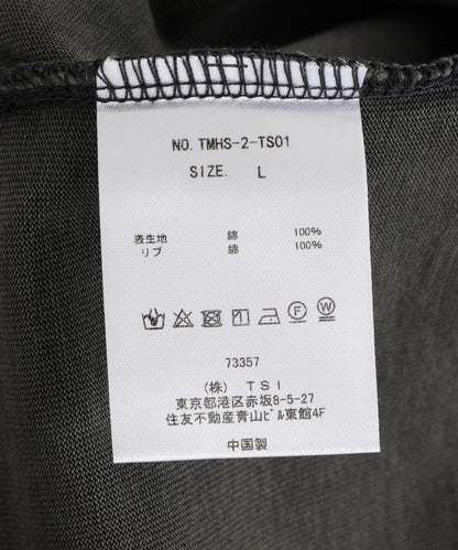 The Make Happy Studio CREWNECK PIGMENT TEE 圓領做舊染色T恤
