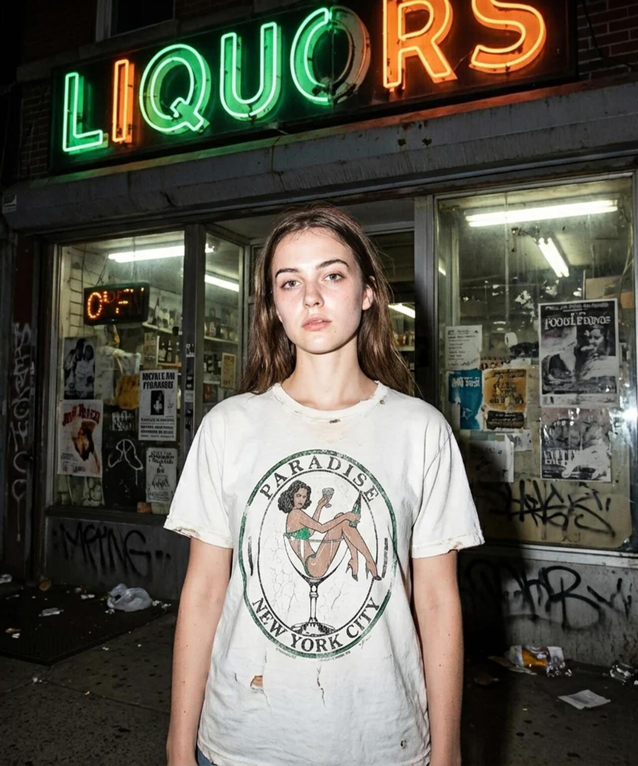 Paradise NYC PARTY GIRL 短袖T恤