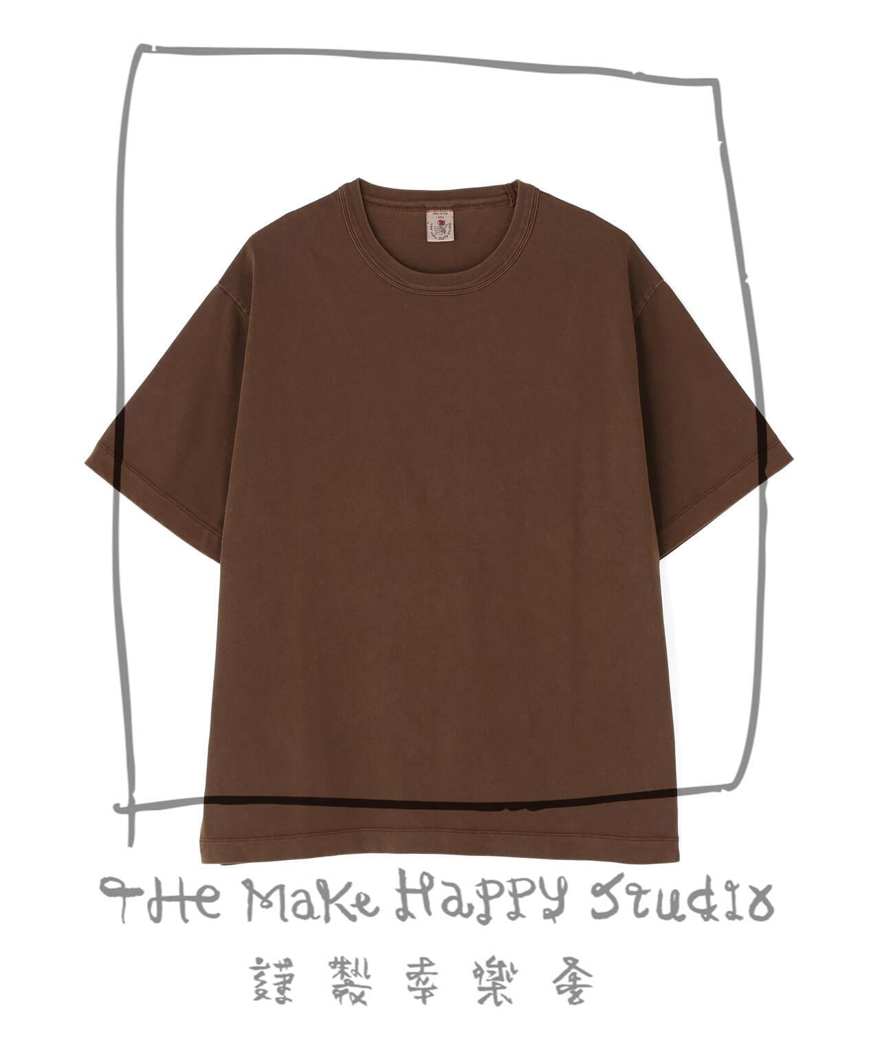 The Make Happy Studio CREWNECK PIGMENT TEE 圓領做舊染色T恤