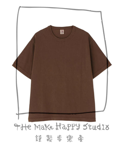 The Make Happy Studio CREWNECK PIGMENT TEE 圓領做舊染色T恤
