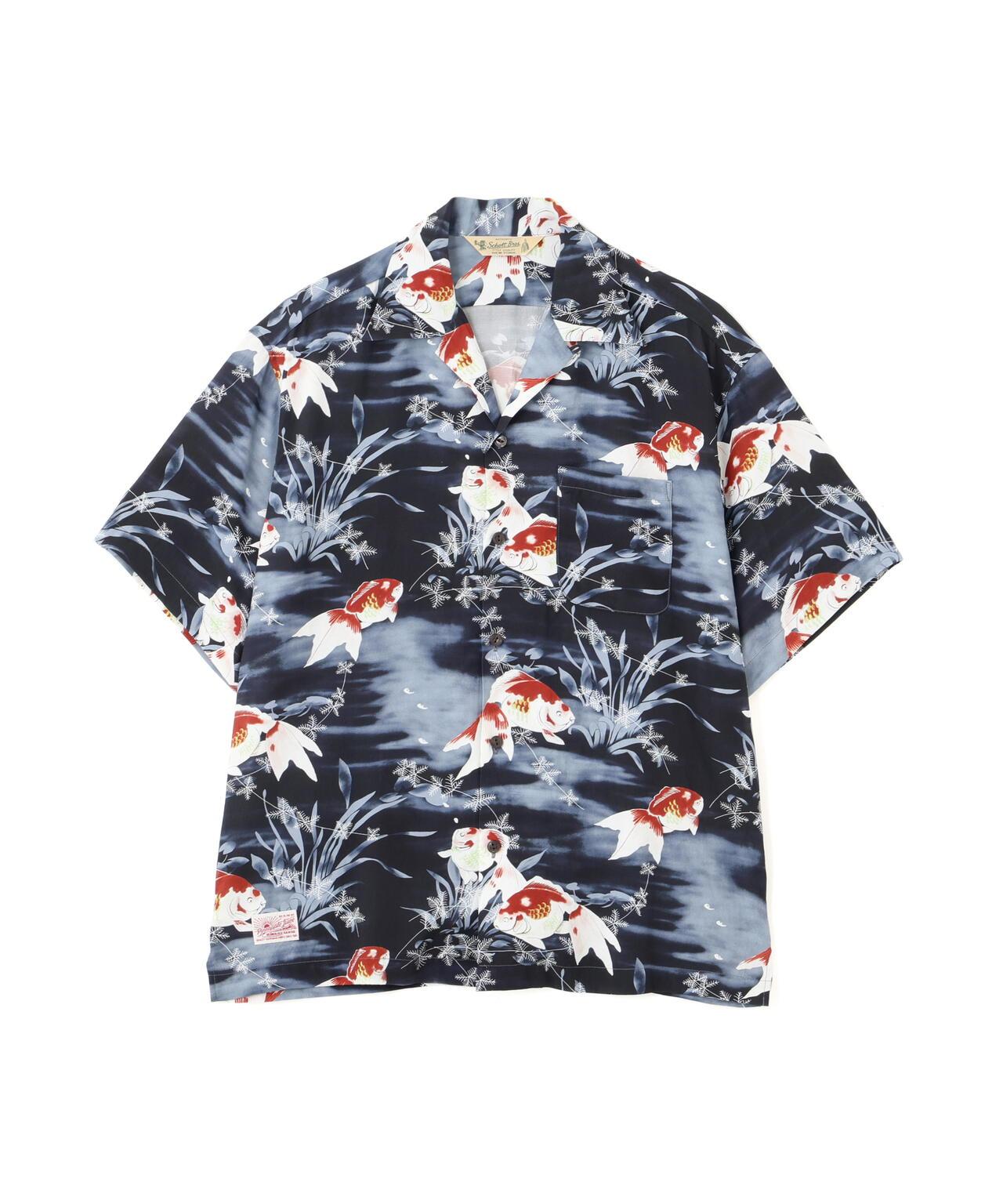 ×PJ ×パイナップルジュース GOLDFISH RAYON SHIRT 金魚圖案人造絲襯衫