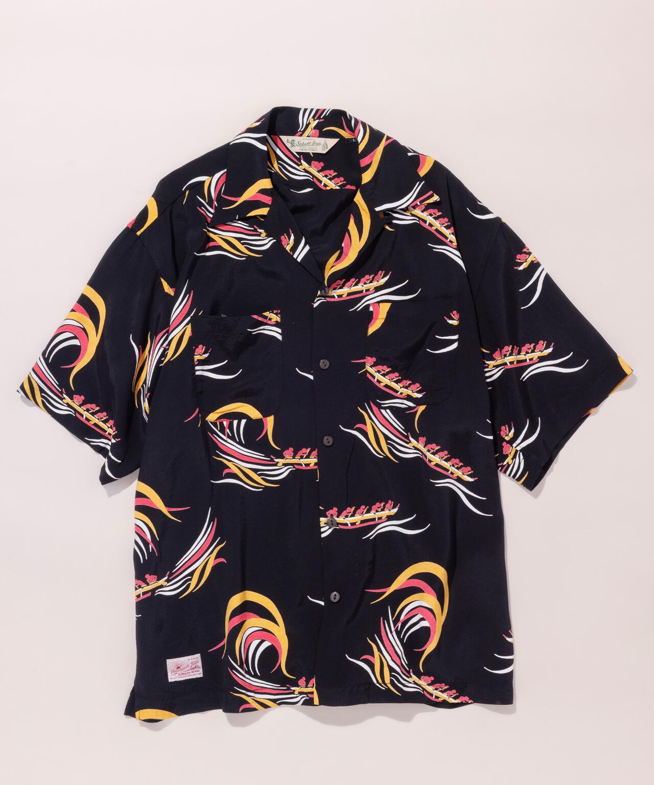 ×PJ/×パイナップルジュース BOAT RAYON SHIRT 人造絲襯衫