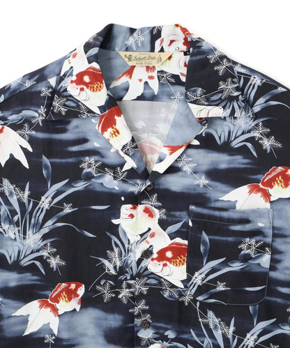 ×PJ ×パイナップルジュース GOLDFISH RAYON SHIRT 金魚圖案人造絲襯衫