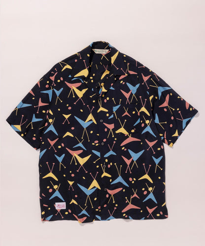 ×PJ/×パイナップルジュース ATOMIC RAYON SHIRT 原子圖案人造絲襯衫