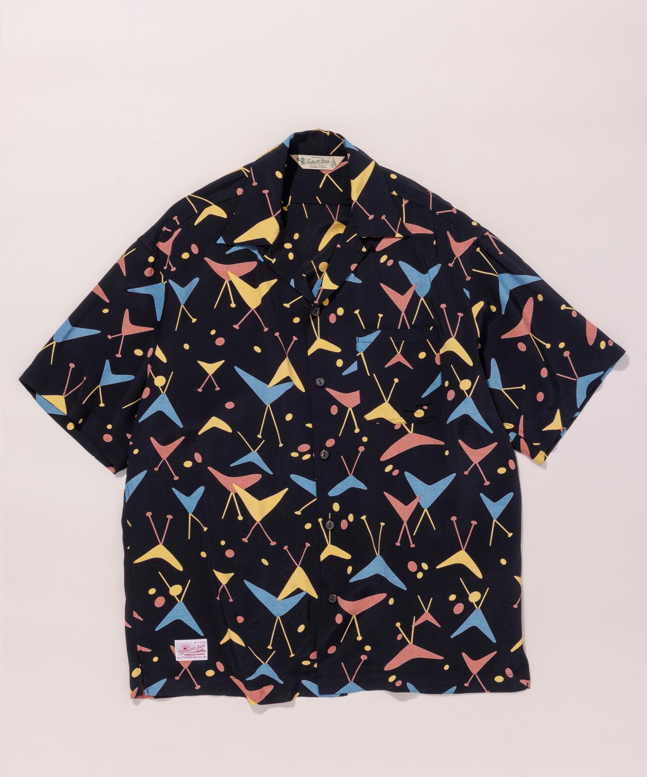 ×PJ/×パイナップルジュース ATOMIC RAYON SHIRT 原子圖案人造絲襯衫