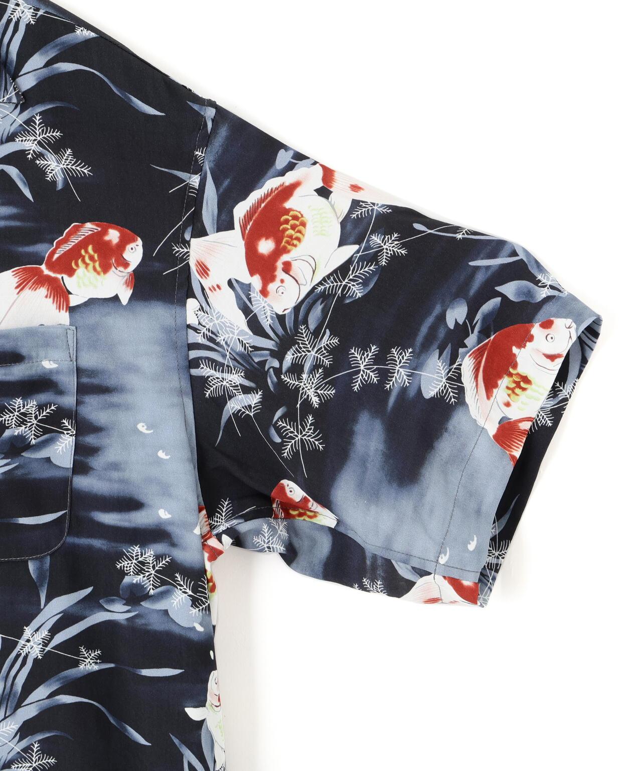 ×PJ ×パイナップルジュース GOLDFISH RAYON SHIRT 金魚圖案人造絲襯衫