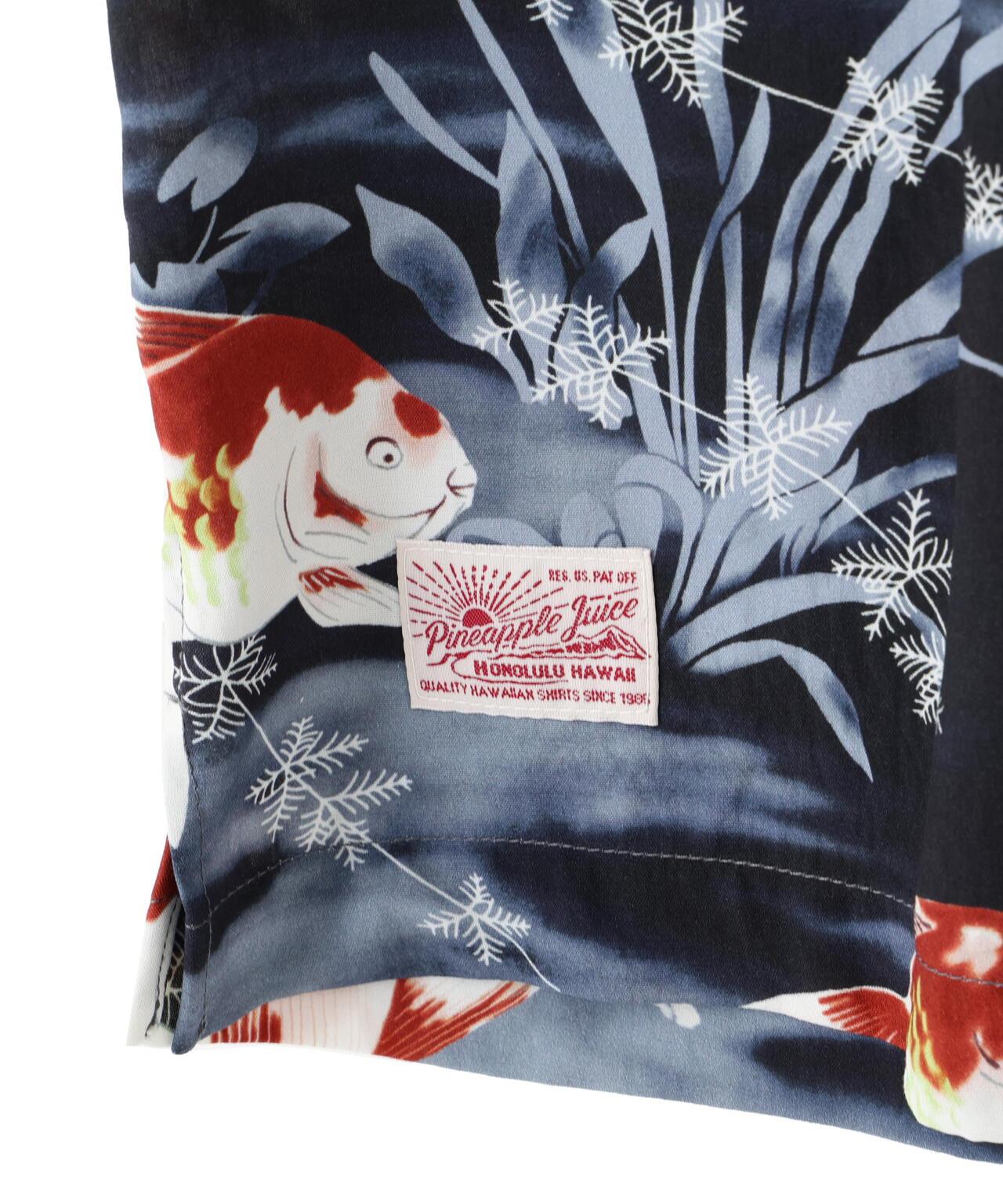 ×PJ ×パイナップルジュース GOLDFISH RAYON SHIRT 金魚圖案人造絲襯衫