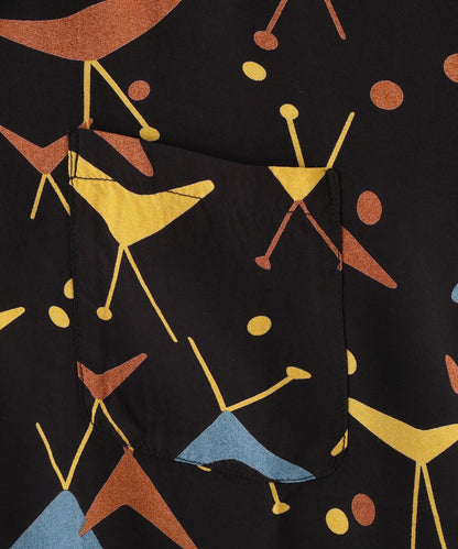 ×PJ/×パイナップルジュース ATOMIC RAYON SHIRT 原子圖案人造絲襯衫