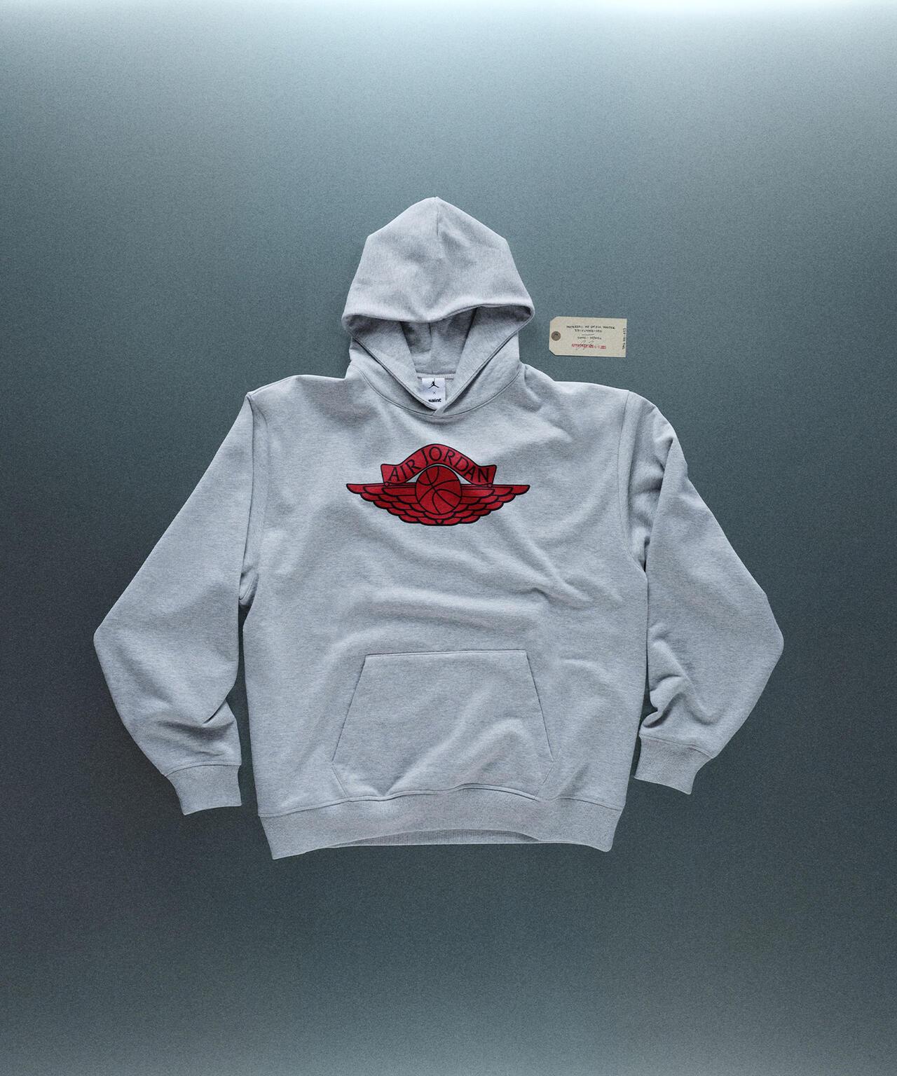 SAINT MICHAEL×JORDAN BRAND MJ SM FLC HOODIE 灰色連帽衛衣