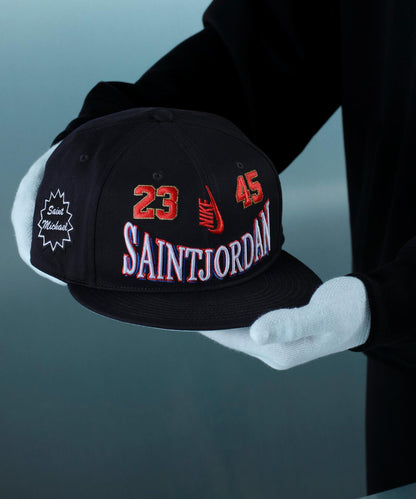 SAINT MICHAEL×JORDAN BRAND UJ PRO CAP S FB STM 黑色棒球帽