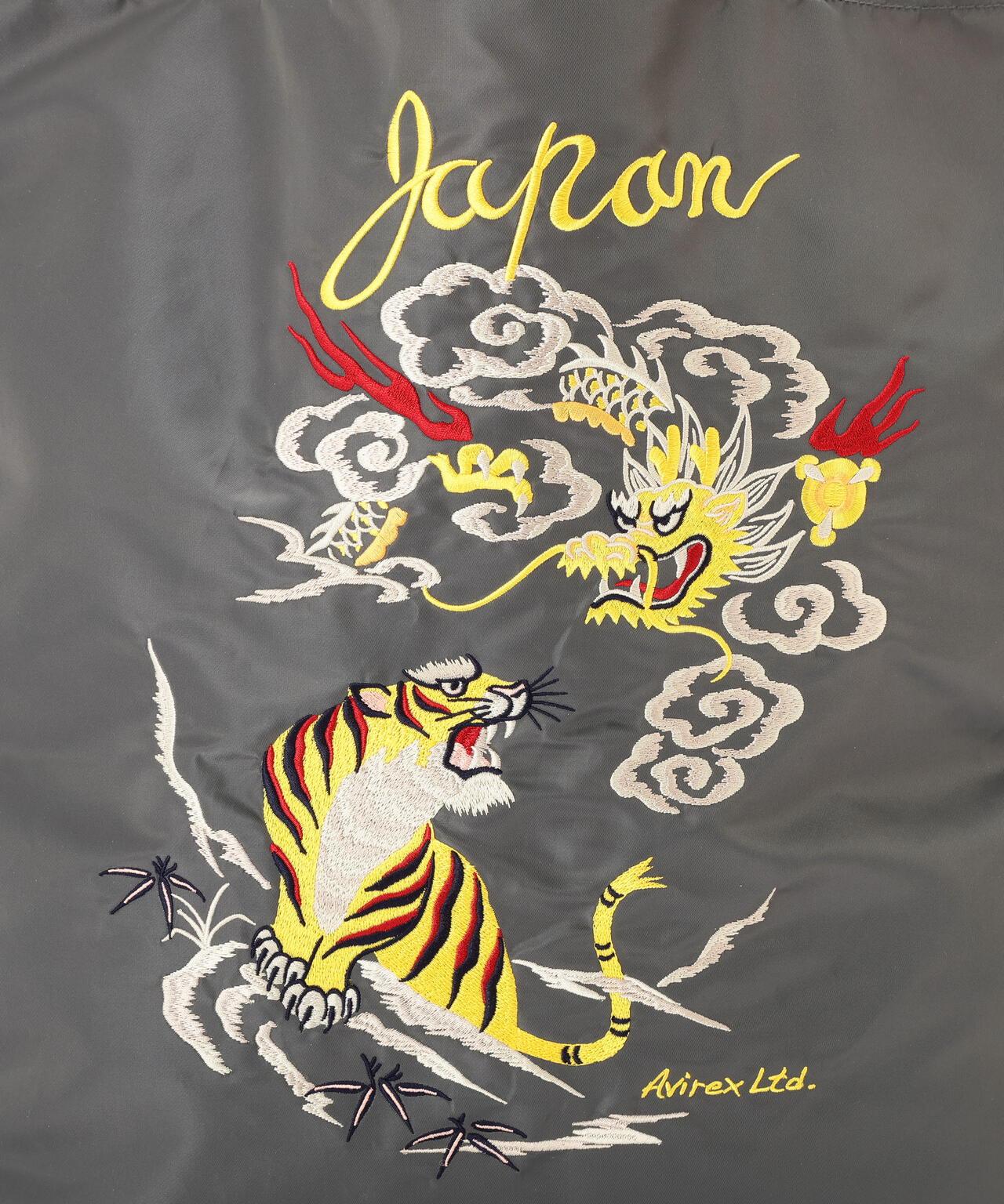 DRAGON & TIGER 圖案 NYLON 材質 托特包