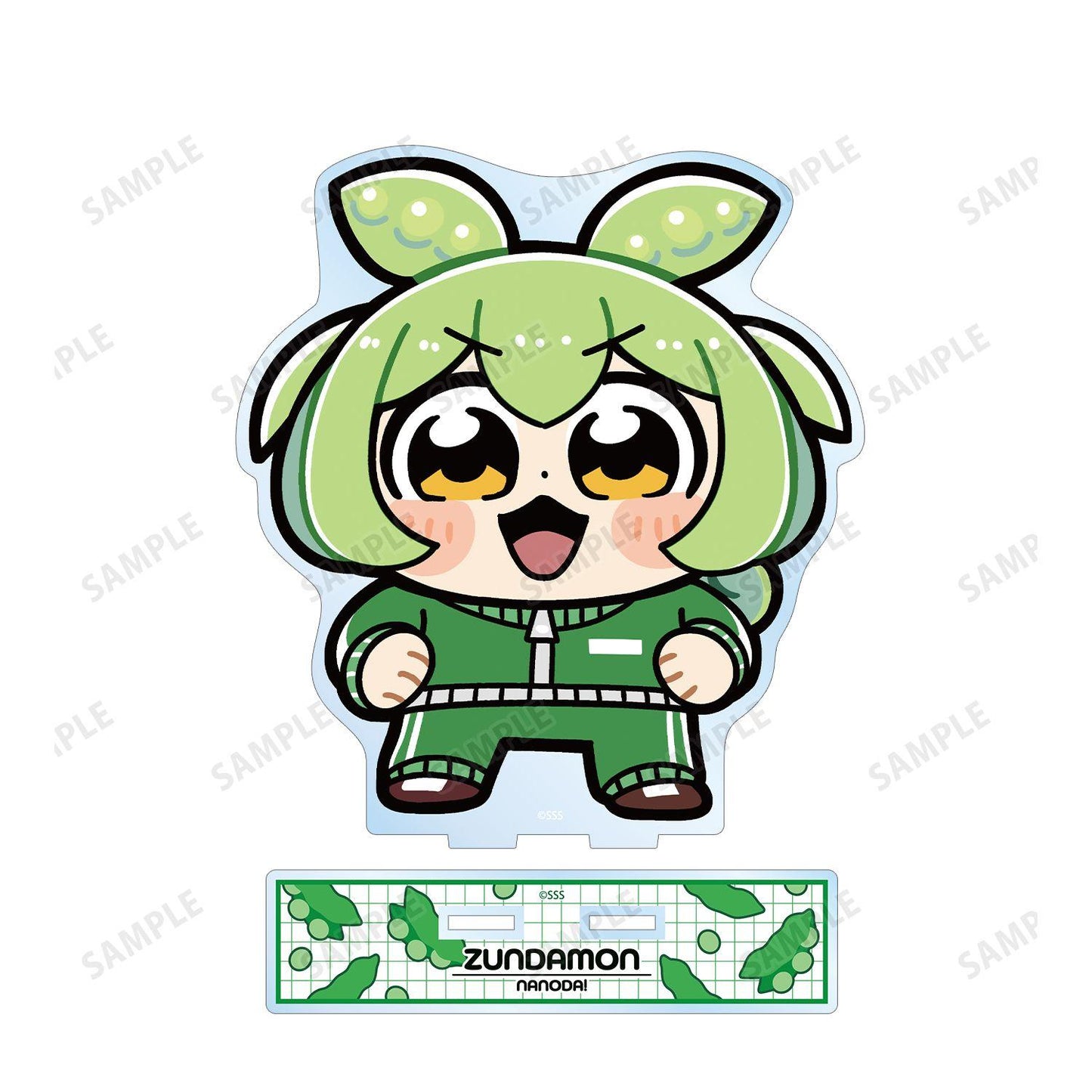 ずんだもん 大川ぶくぶ插畫系列 ジャージずんだもんスクールver. 大號亞克力立牌