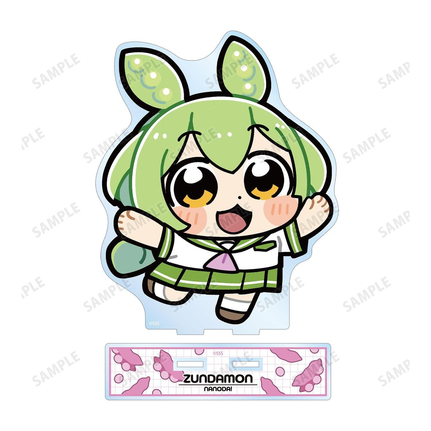 ずんだもん（ずんだもん） 大川ぶくぶ插畫 夏水手服ずんだもん School ver. BIG亞克力立牌