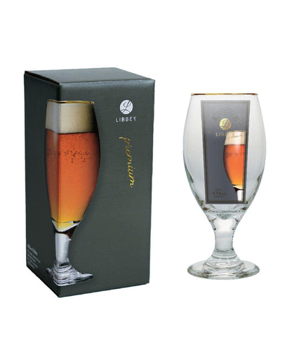 LIBBEY 金邊水滴形啤酒杯