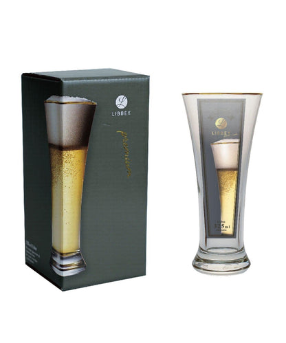 LIBBEY 金邊 喇叭形 皮爾森啤酒杯