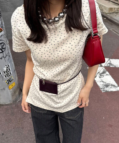 Ciaopanic 小碎花側邊紐扣上衣