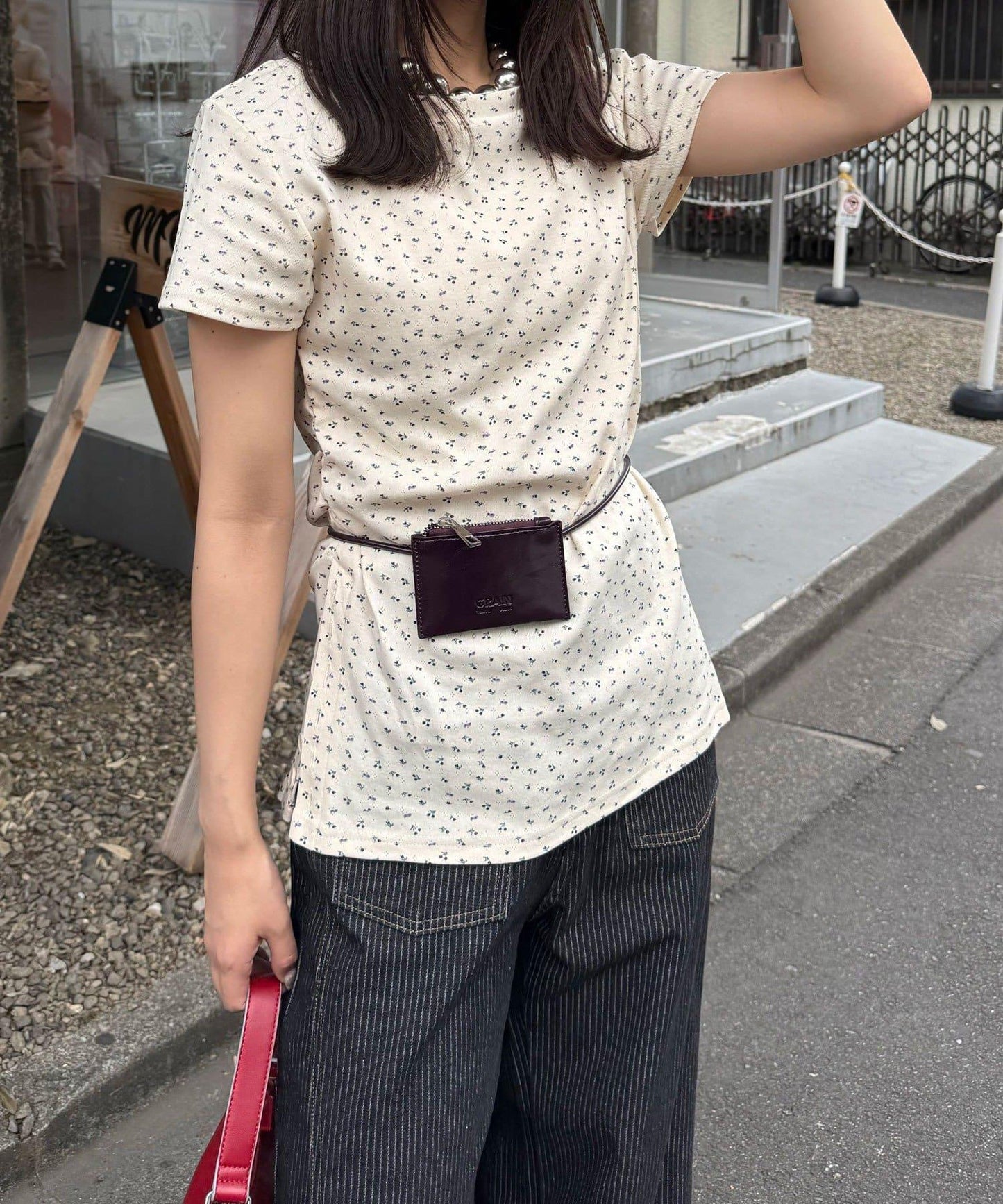 Ciaopanic 小碎花側邊紐扣上衣