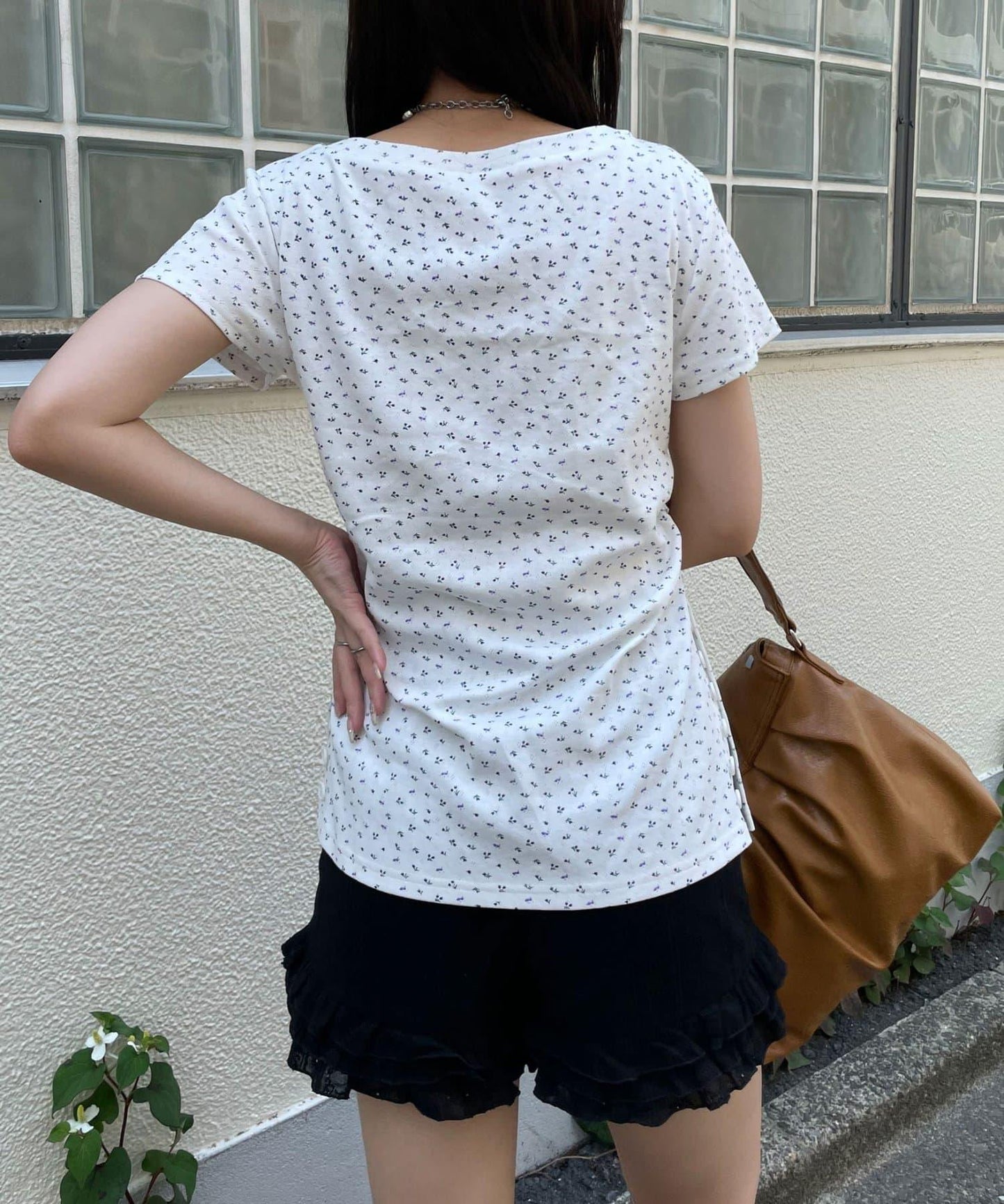 Ciaopanic 小碎花側邊紐扣上衣