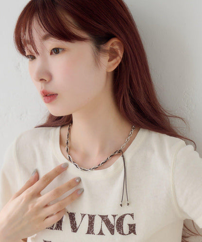 fiw. 扭紋鏈條項鍊
