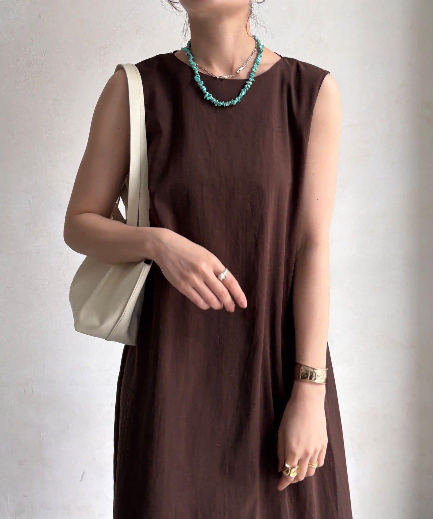 前後兩穿 棉薄紗 連衣裙