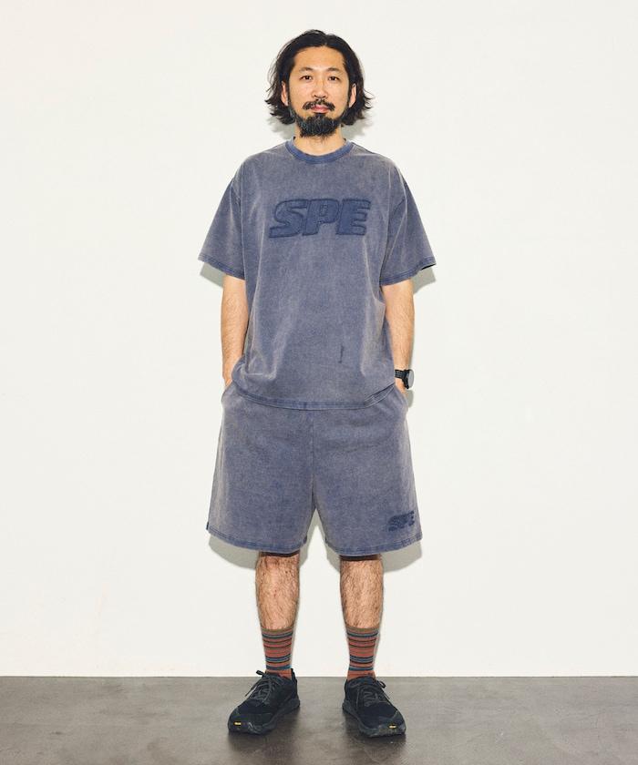SPECIAL OTHERS ×FREAK'S STORE 復古做舊風 損壞效果Logo 鬆緊短褲