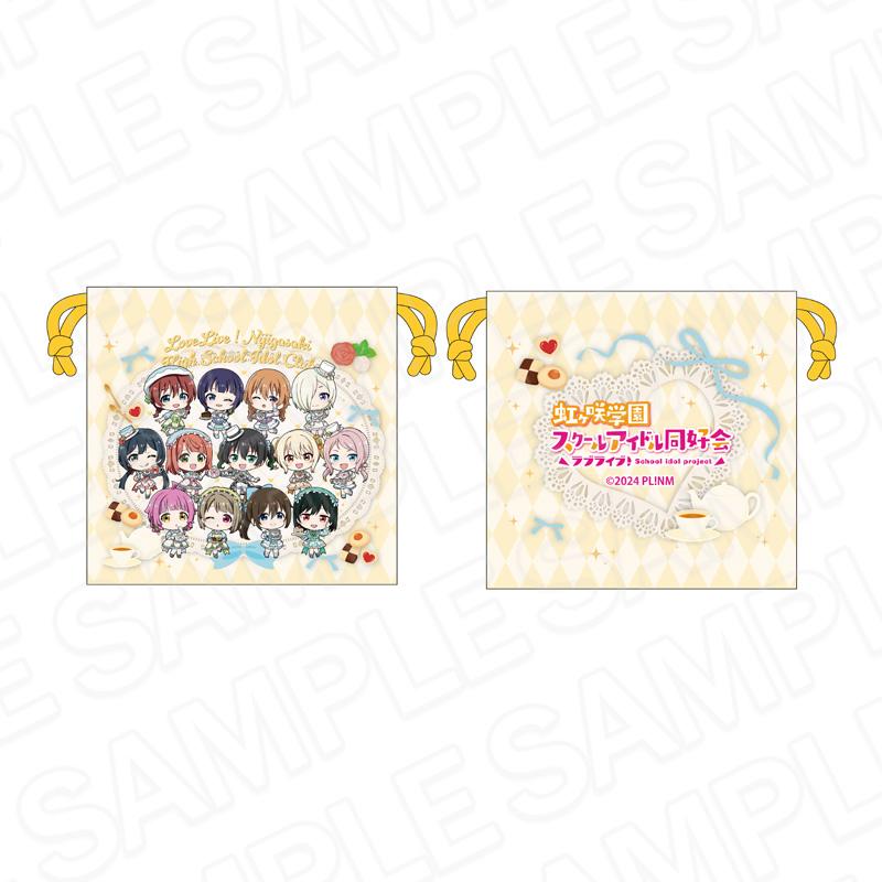 ラブライブ!虹ヶ咲學園スクールアイドル同好會（LoveLive!虹咲學園學園偶像同好會） 大號束口袋 ティータイム デフォルメ ver.