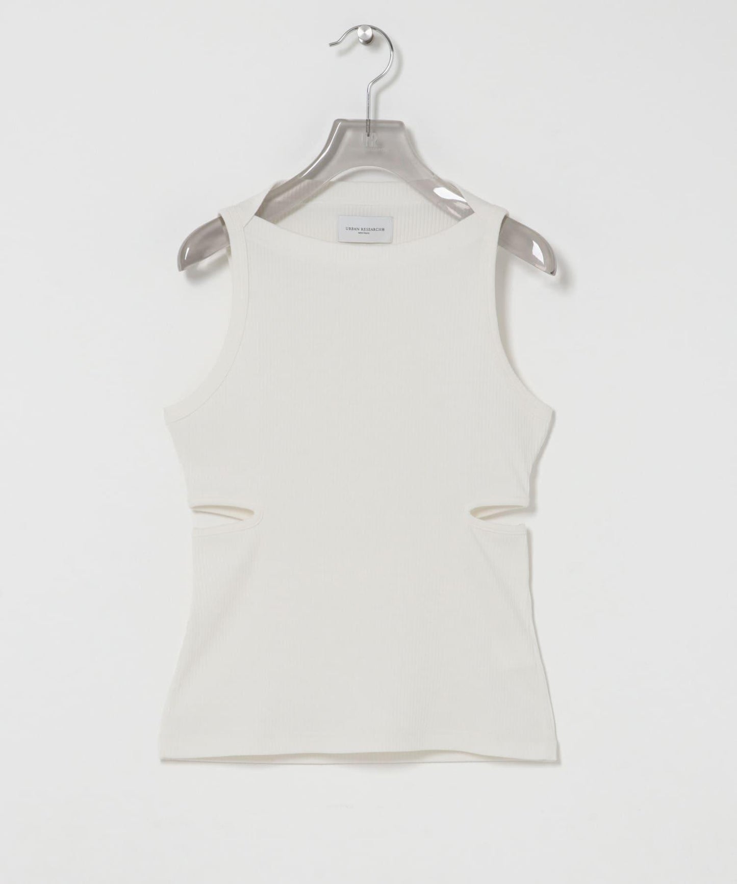 new basic SIDE SLIT RIB TOPS 上衣