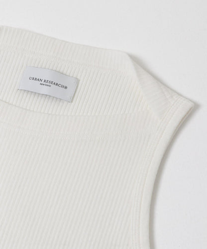 new basic SIDE SLIT RIB TOPS 上衣