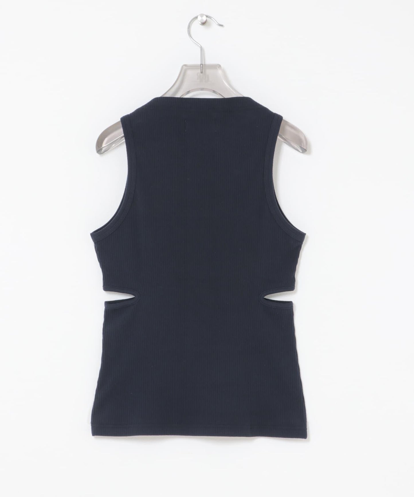 new basic SIDE SLIT RIB TOPS 上衣