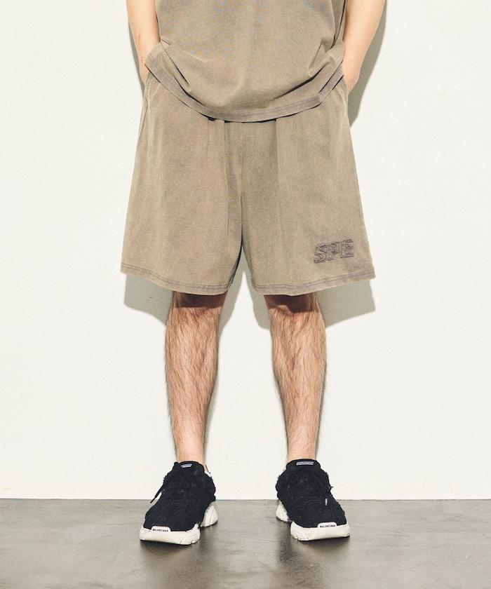 SPECIAL OTHERS ×FREAK'S STORE 復古做舊風 損壞效果Logo 鬆緊短褲
