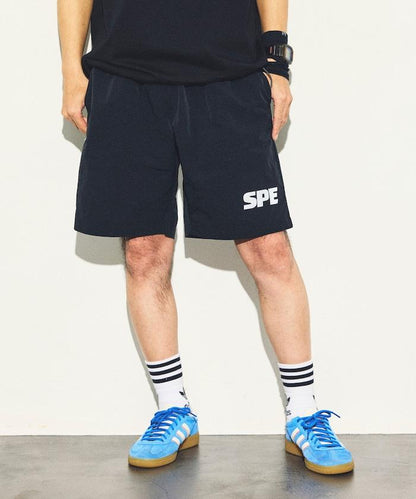 SPECIAL OTHERS ×FREAK'S STORE 反光logo印花 鬆緊腰 尼龍 休閒短褲