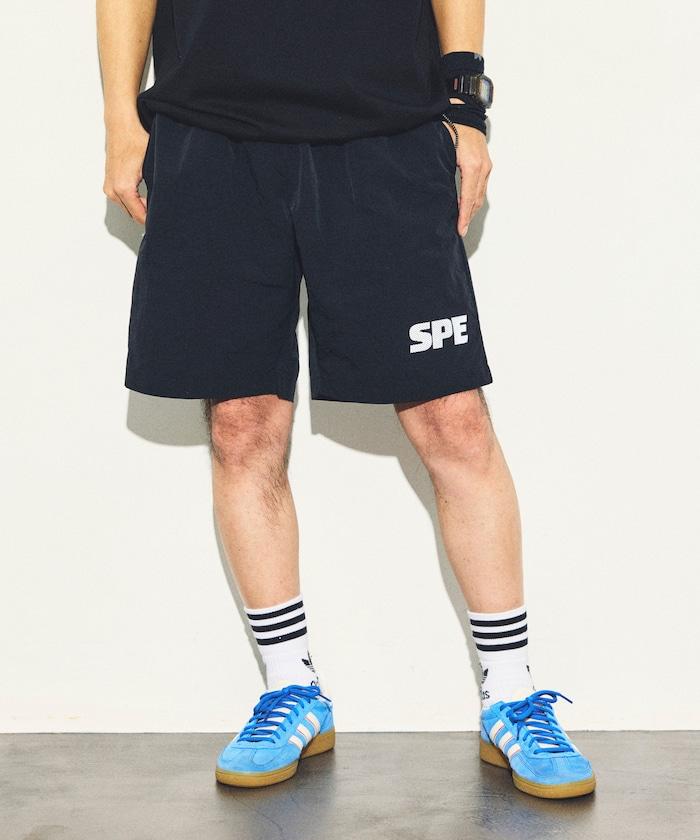 SPECIAL OTHERS ×FREAK'S STORE 反光logo印花 鬆緊腰 尼龍 休閒短褲