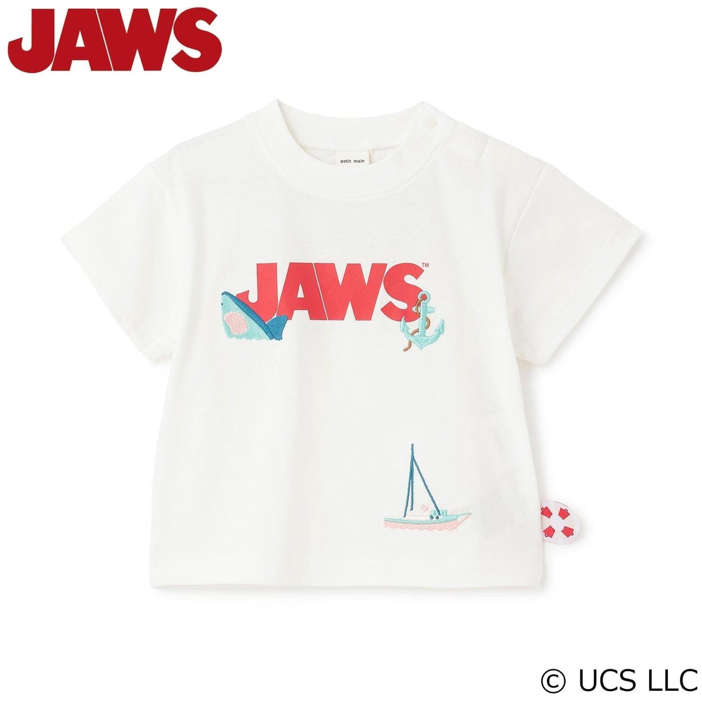 JAWS（大白鯊） 涼感圖案短袖T恤 網絡限定