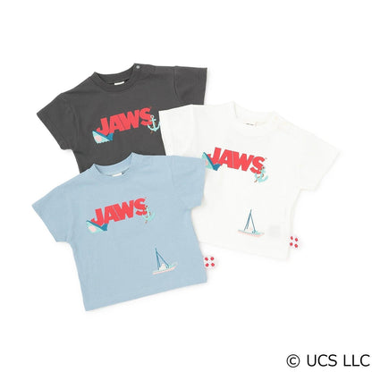 JAWS（大白鯊） 涼感圖案短袖T恤 網絡限定