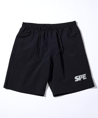 SPECIAL OTHERS ×FREAK'S STORE 反光logo印花 鬆緊腰 尼龍 休閒短褲