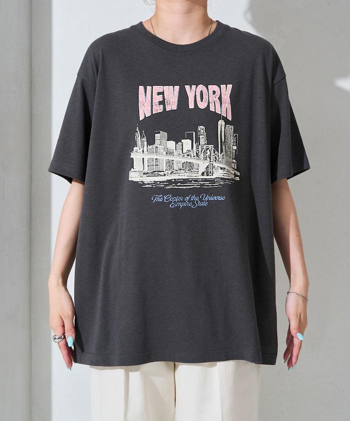 復古風 NEWYORK 短袖T恤