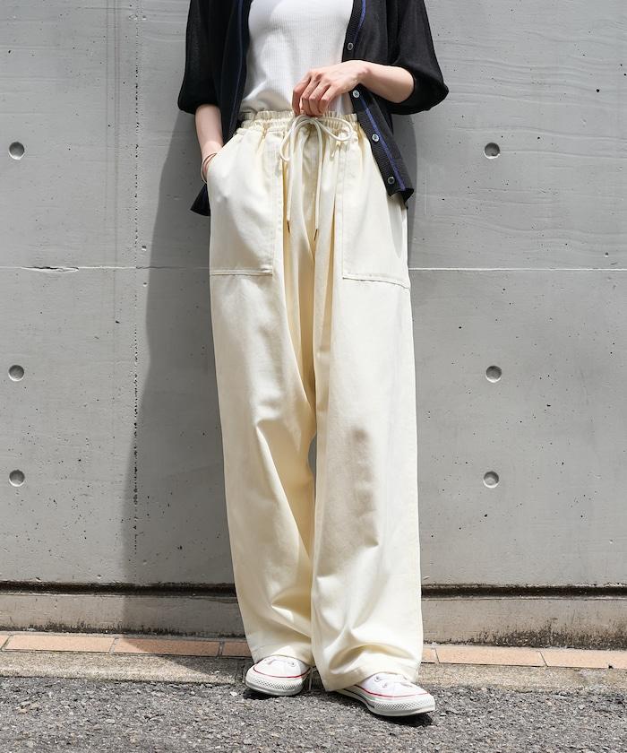工裝闊腿休閒褲