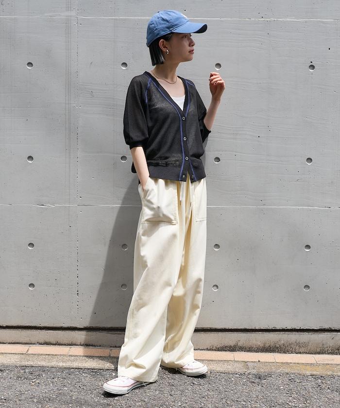 工裝闊腿休閒褲