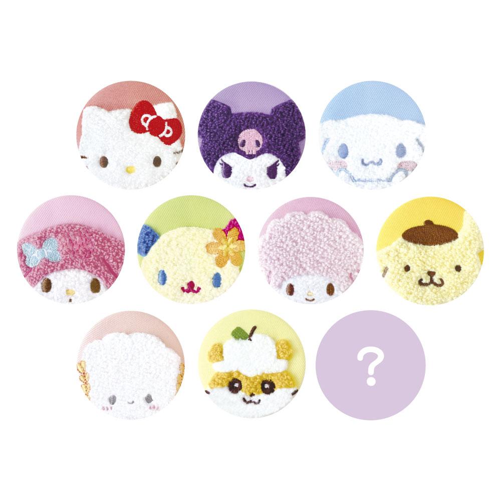 三麗歐（Sanrio） 毛茸茸絨毛系列 シークレット 第二彈 探頭款 徽章 BOX 10個裝