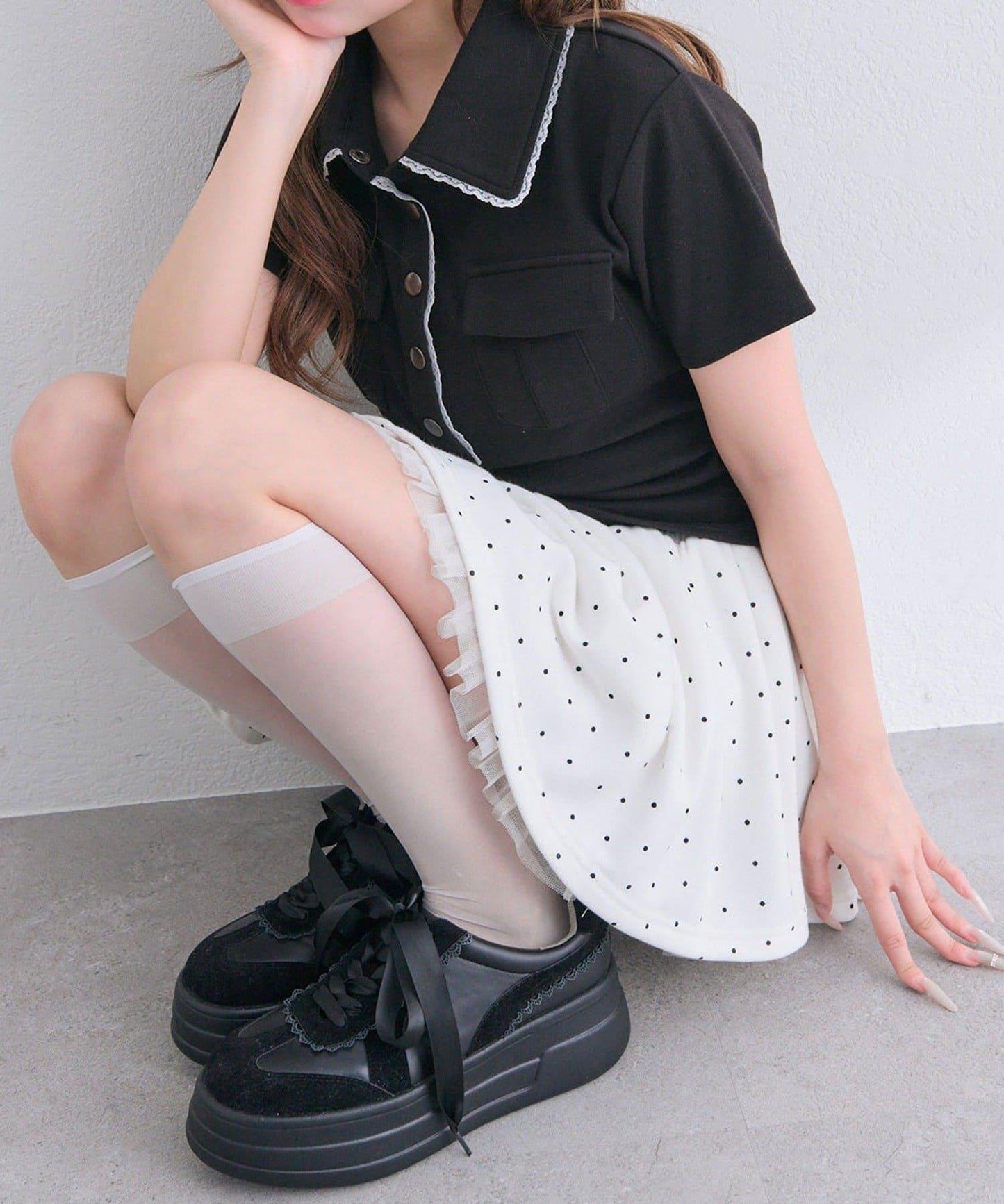 OLIVE des OLIVE 軍事風襯衫