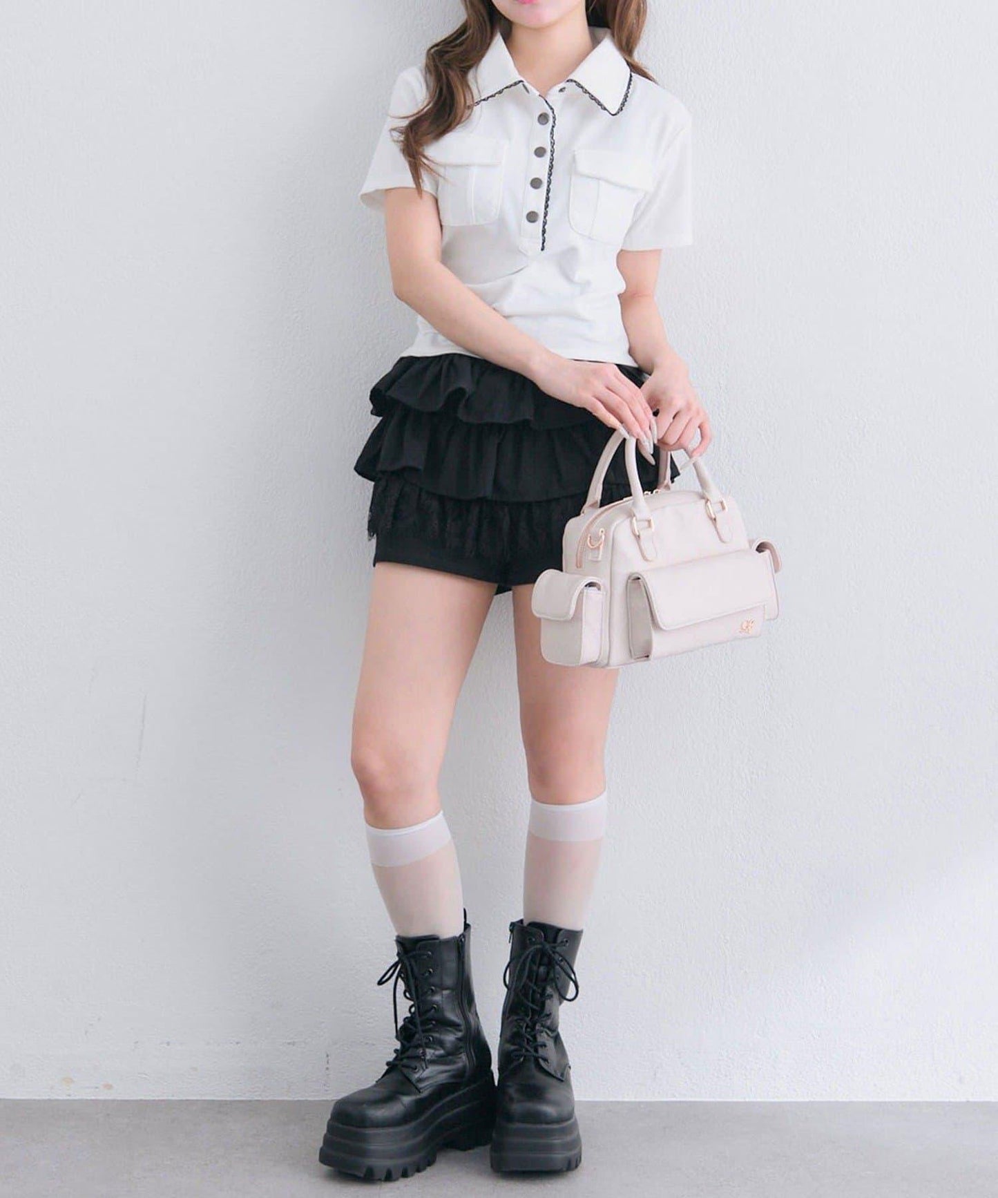 OLIVE des OLIVE 軍事風襯衫