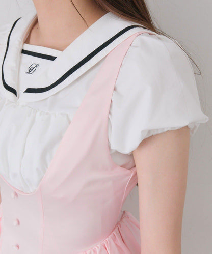 緞面娃娃風 連衣裙