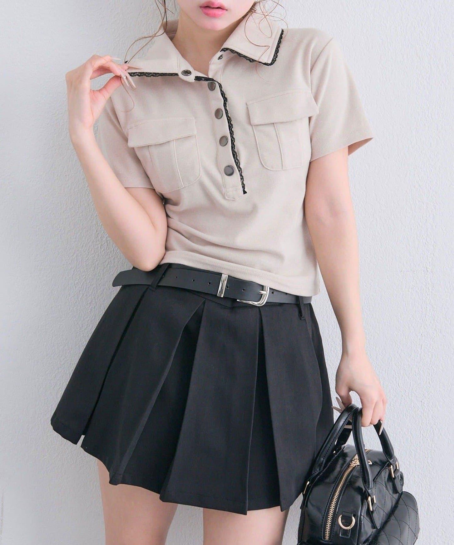 OLIVE des OLIVE 軍事風襯衫