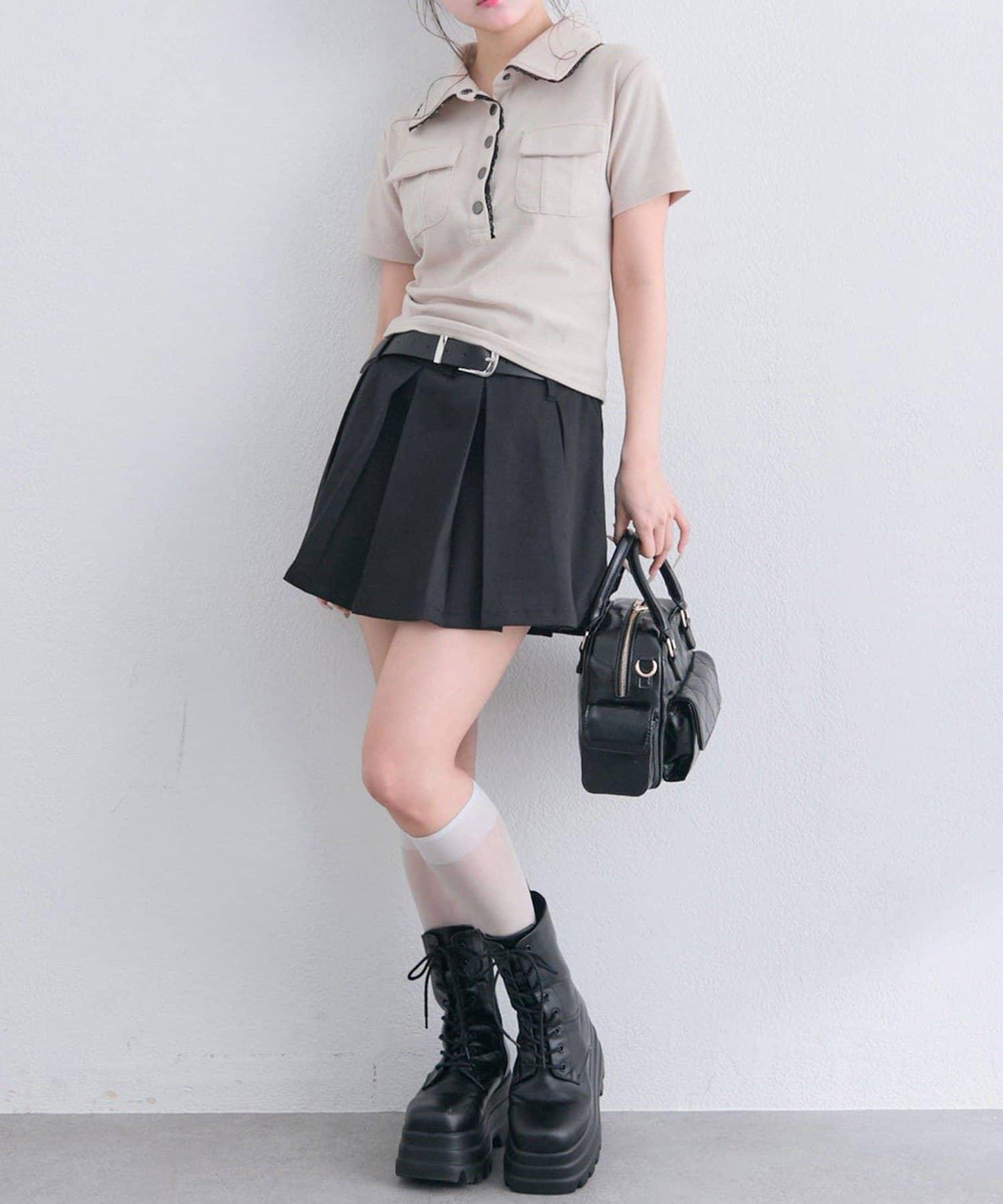 OLIVE des OLIVE 軍事風襯衫