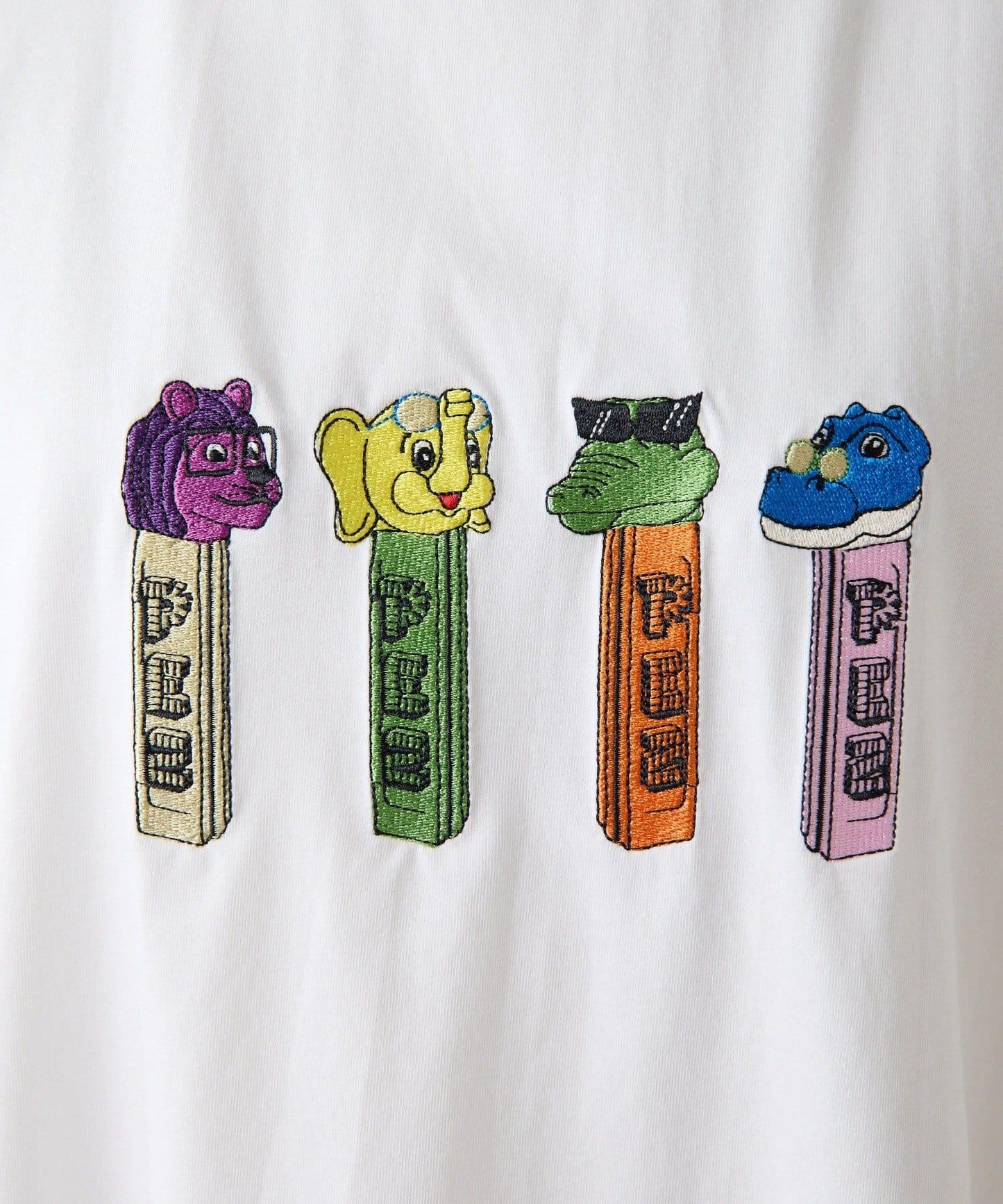 PEZ×ear 刺繡設計 T恤 《UVカット/吸水速乾/接觸冷感あり/手洗い可》