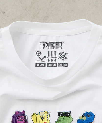 PEZ×ear 刺繡設計 T恤 《UVカット/吸水速乾/接觸冷感あり/手洗い可》