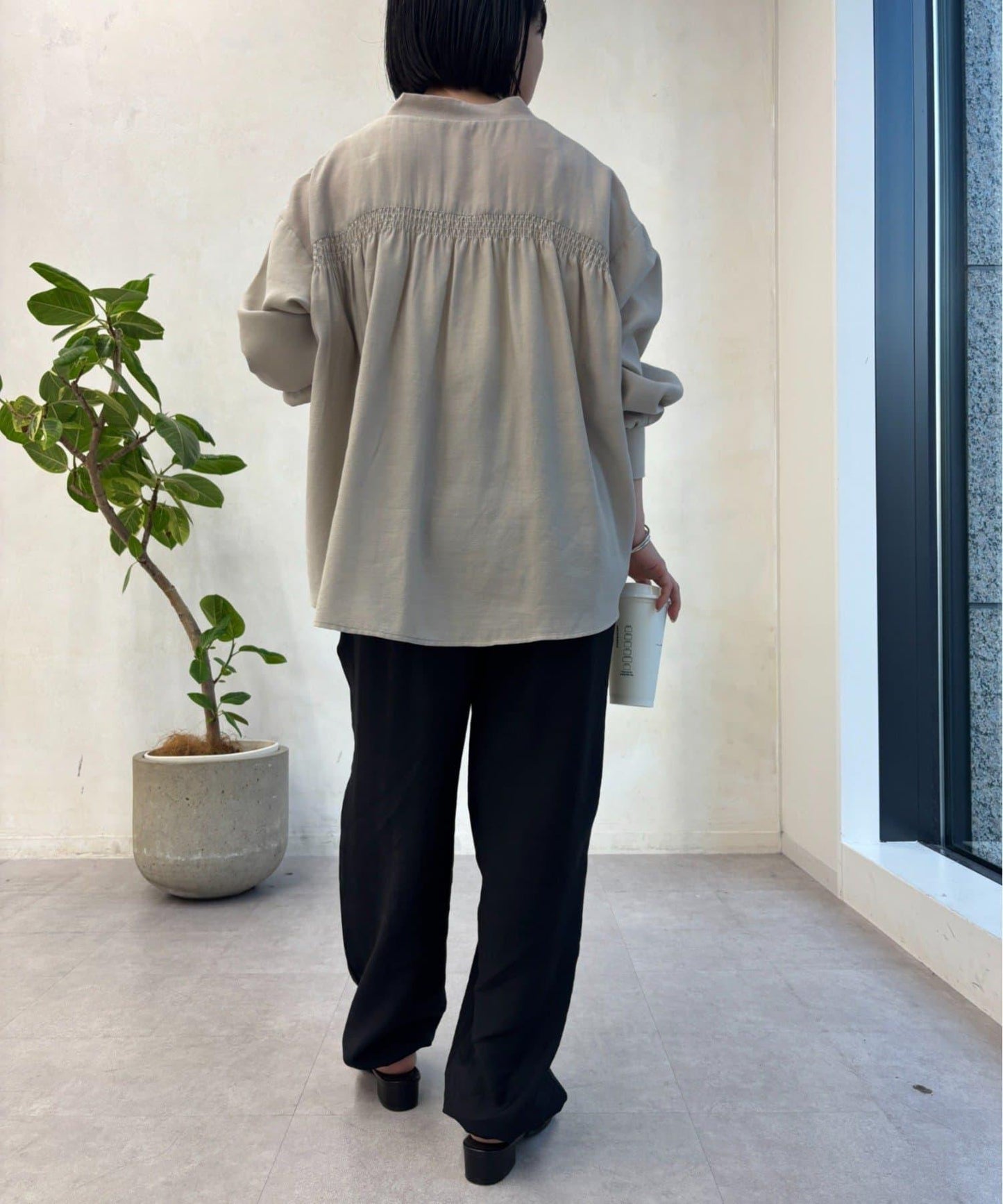 亞麻風降落傘褲